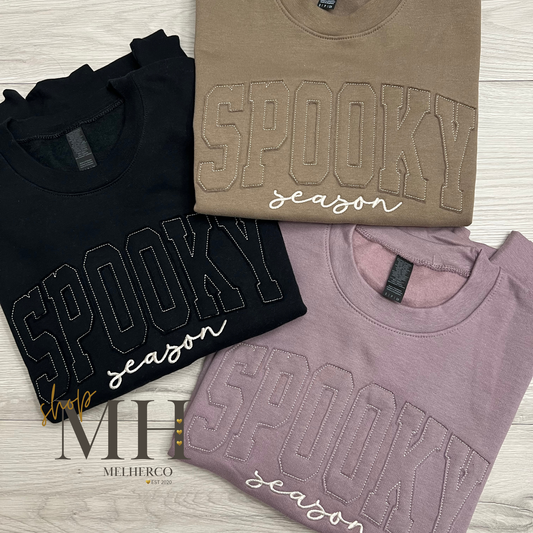 LIMITED Embroidered SPOOKY season sweatshirt
